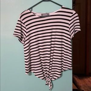 Black and white stripped shirt